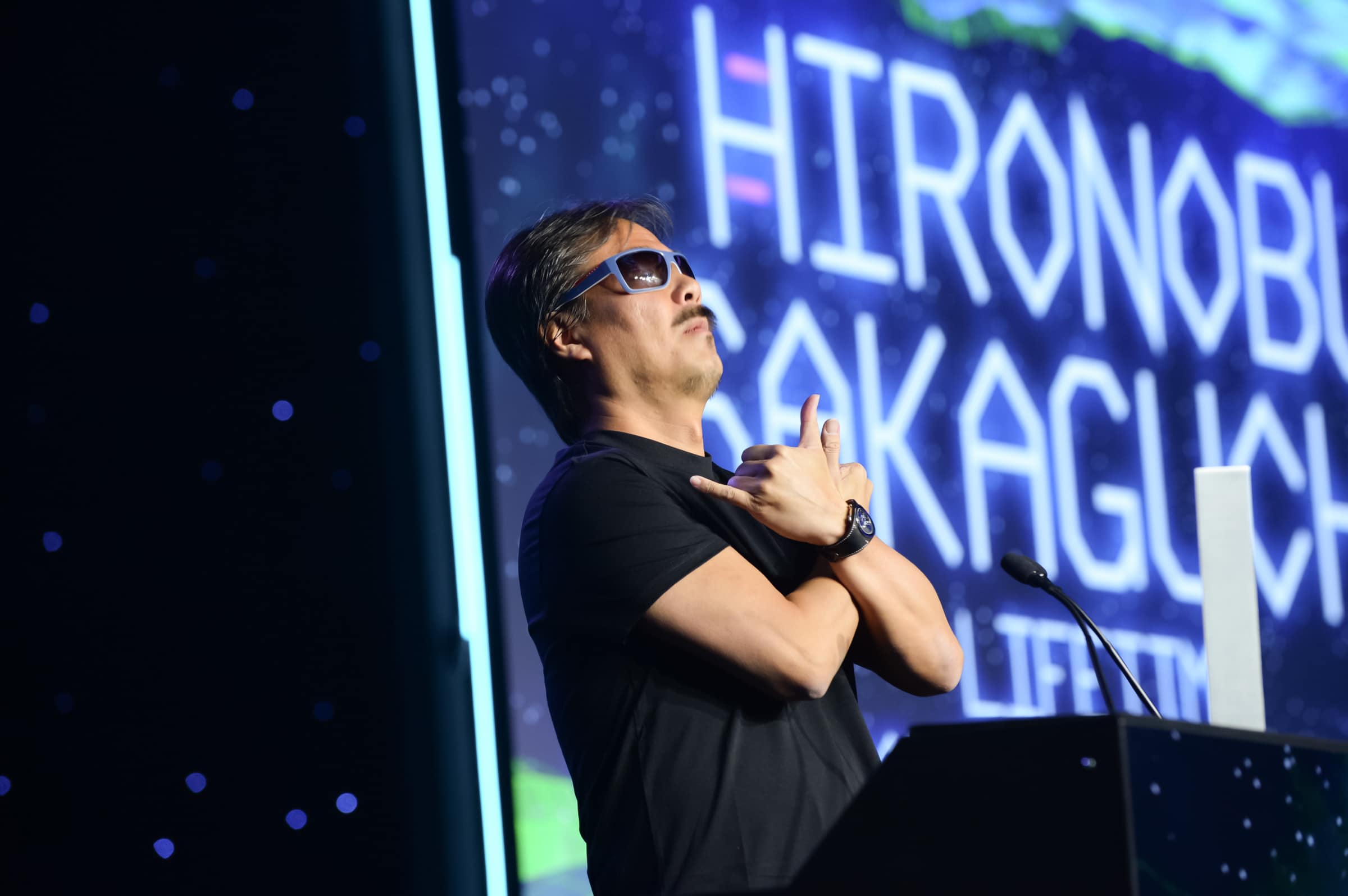 Hironobu Sakaguchi at the Game Developers Choice Awards in March 2015 16102149203